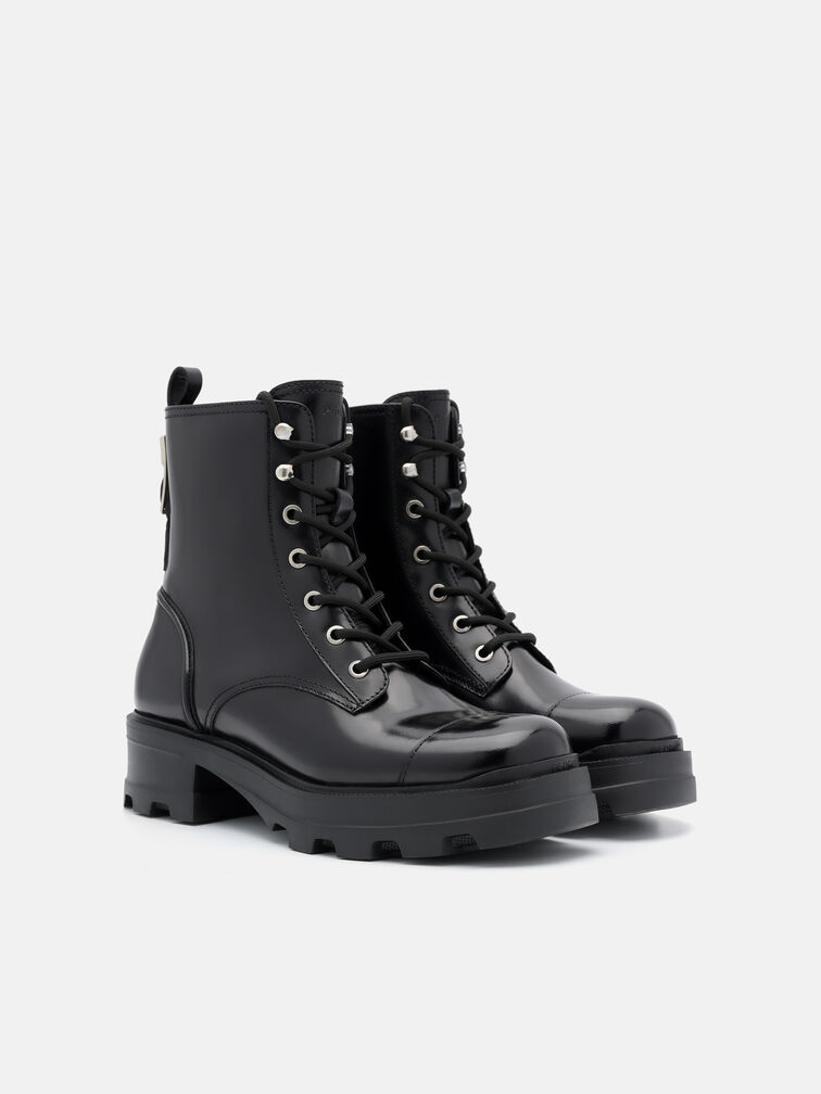 Leather Boots, Black