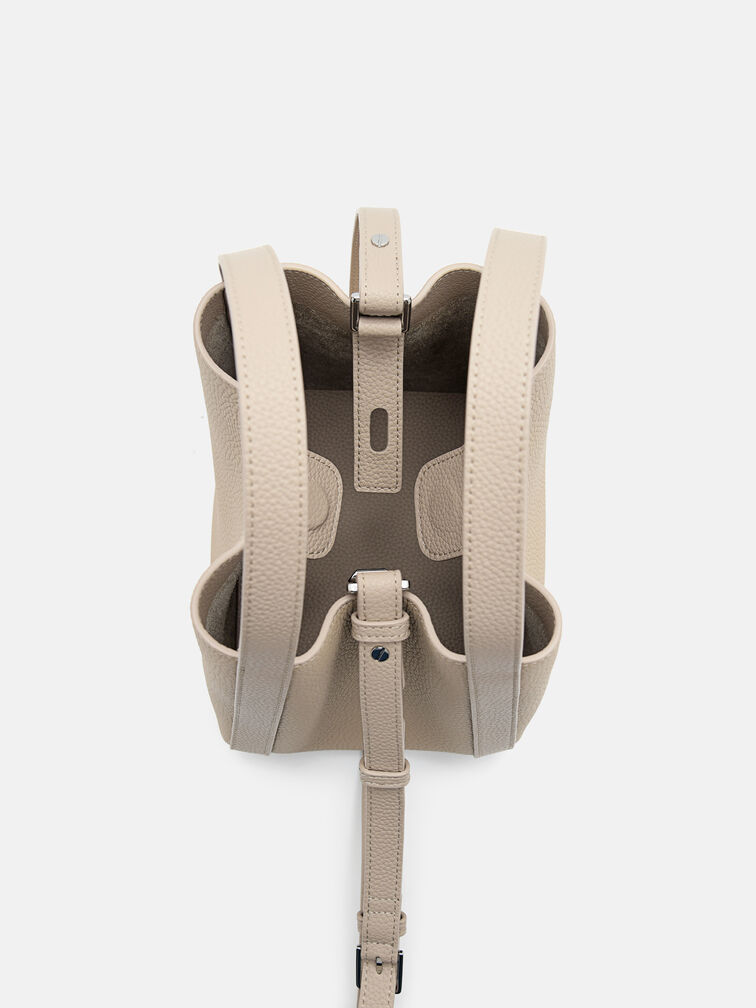 Dana Bucket Bag, Taupe