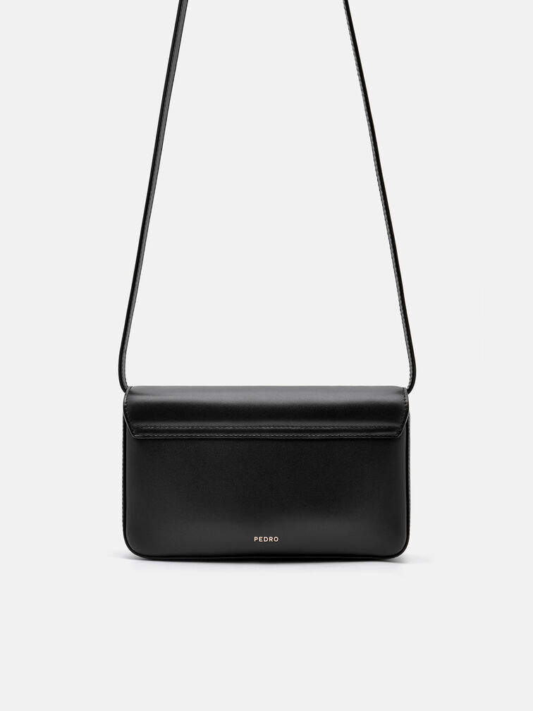 PEDRO Studio Leather Shoulder Bag, Black