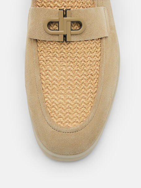 Suede Loafers, Sand