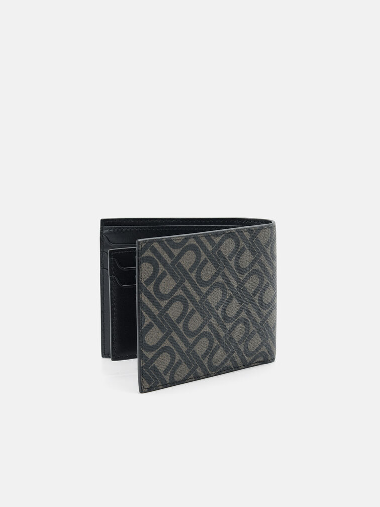Bi-Fold Wallet with Insert, Black
