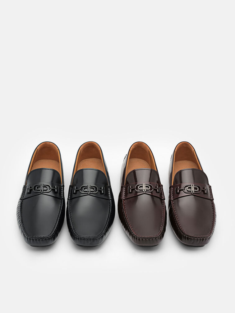 PEDRO Icon Leather Driving Shoes, Mahogany