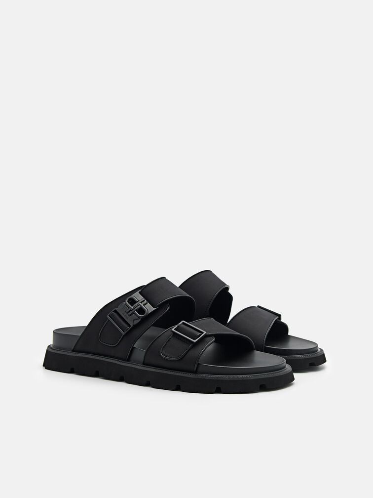 Slide Sandals, Black