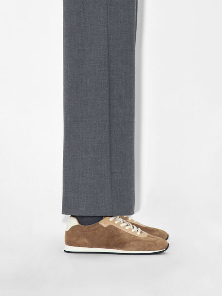 Lewis Suede Sneakers, Sand