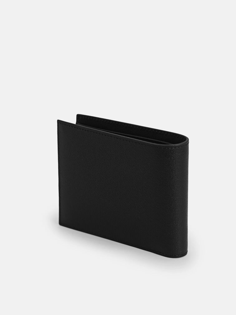 Full-Grain Leather Wallet with Insert, Black