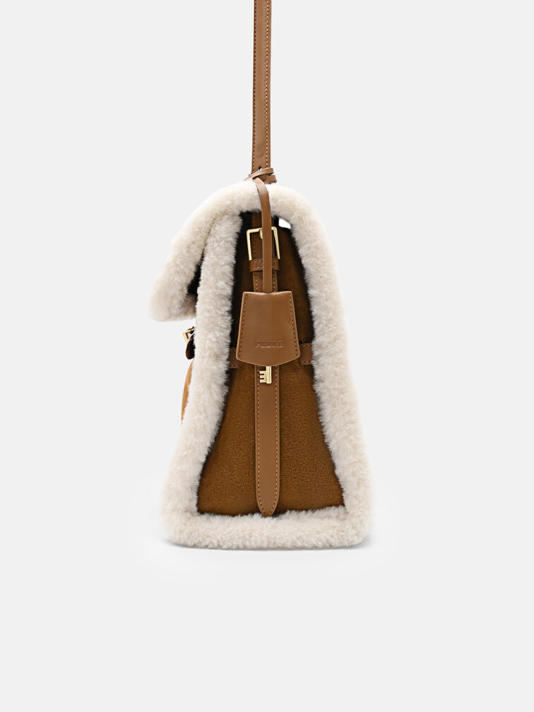 Large Shoulder Bag, Cognac