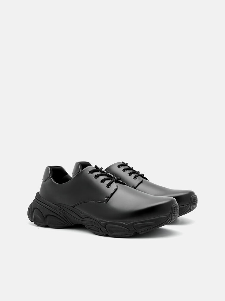 Cyclone Derby Shoes, Black