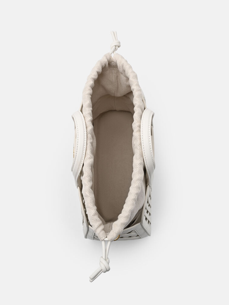 Orion Woven Tote Bag, Chalk