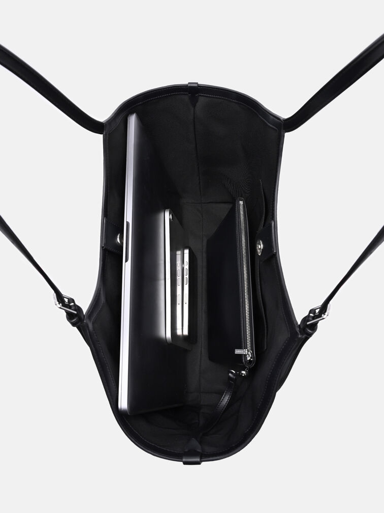 Melka Oversized Tote Bag, Black