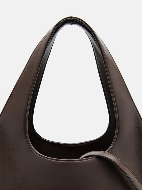 Avery Tote Bag, Dark Brown