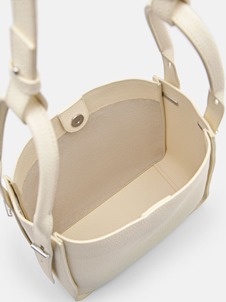 Demi Hobo Bag, Chalk