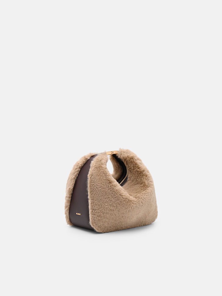 Jatte Crescent Bag, Multi Fur