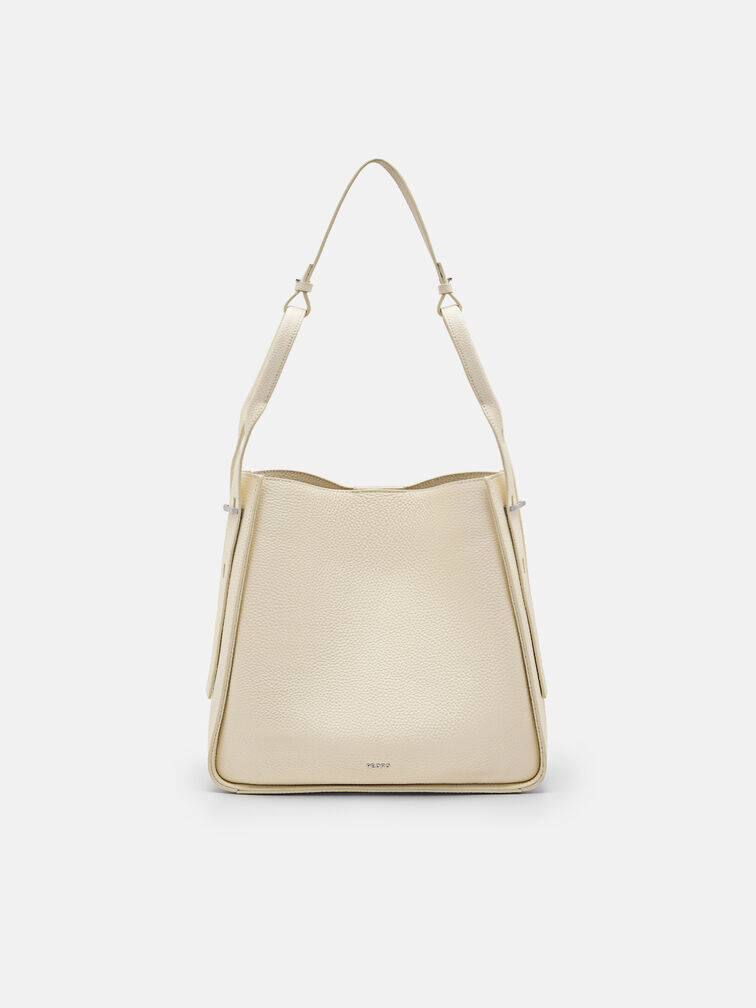 Demi Hobo Bag, Chalk
