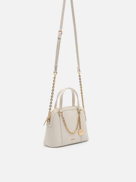 Lucia Mini Handbag, Chalk