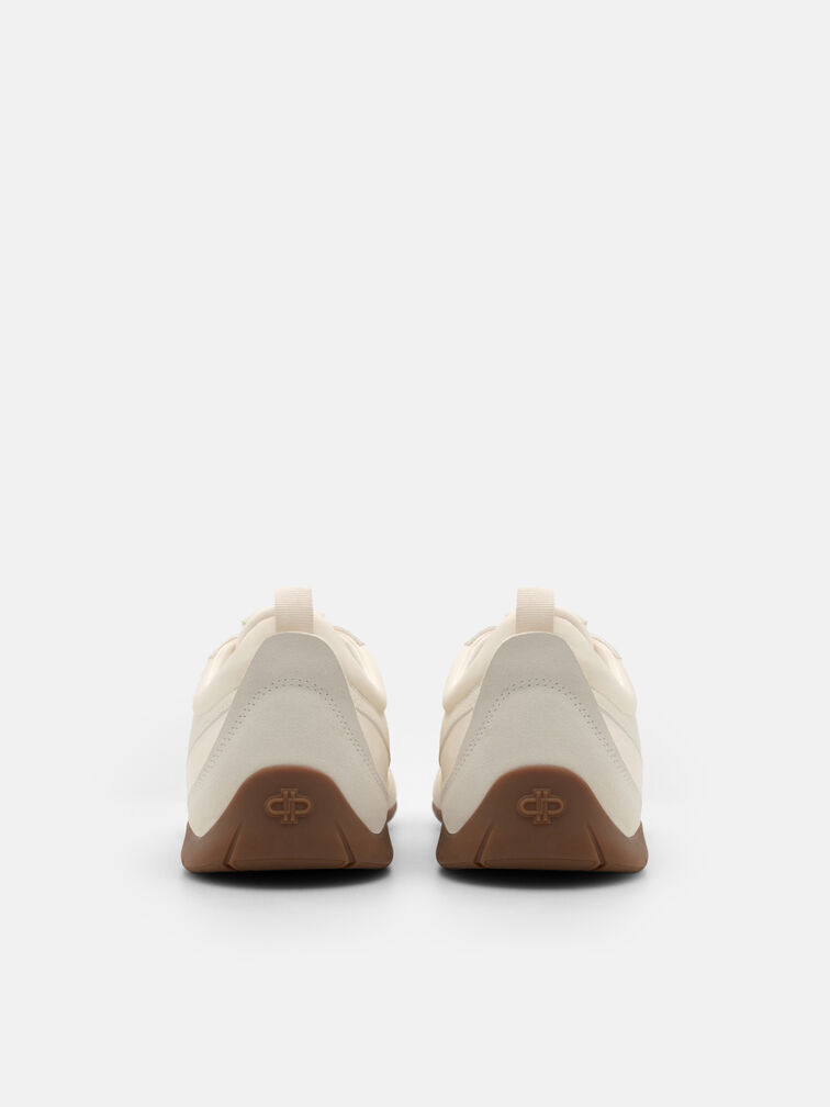 Dario Suede Sneakers, Beige Fabric