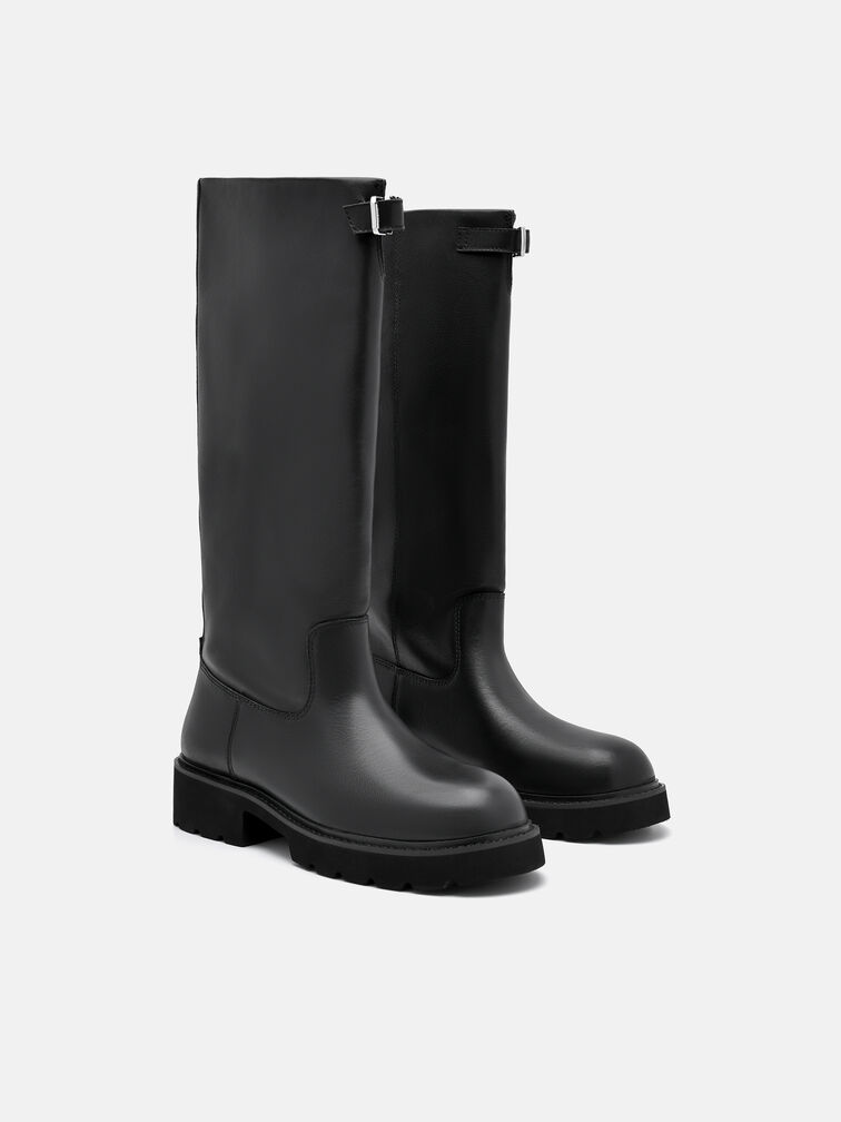 Dessa Knee Boots, Black
