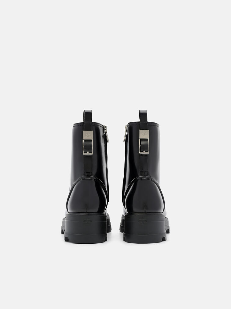 Leather Boots, Black