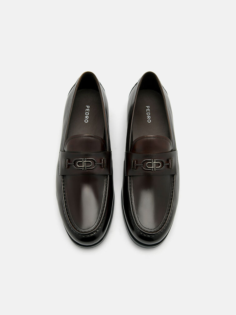 Leather Horsebit Loafer, Dark Brown