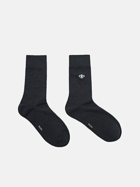 Men's Mid-Calf Socks, Black