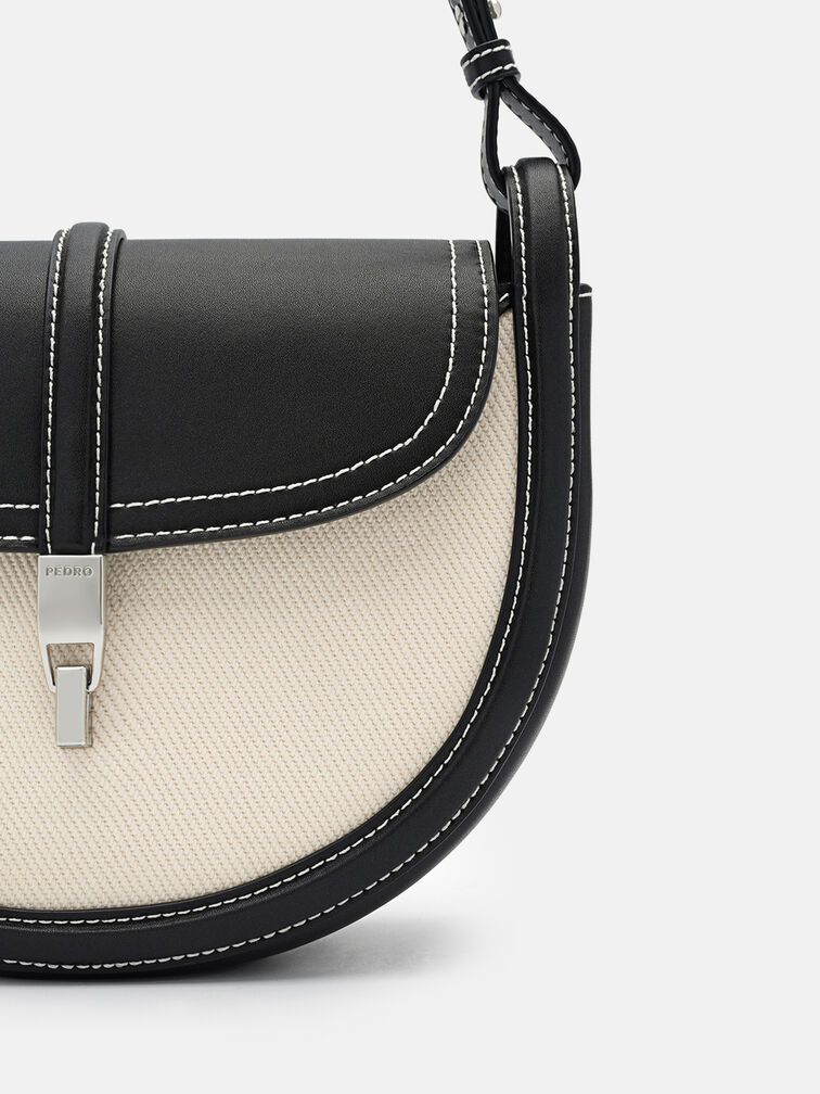 Hitch Canvas Shoulder Bag, Black Canvas