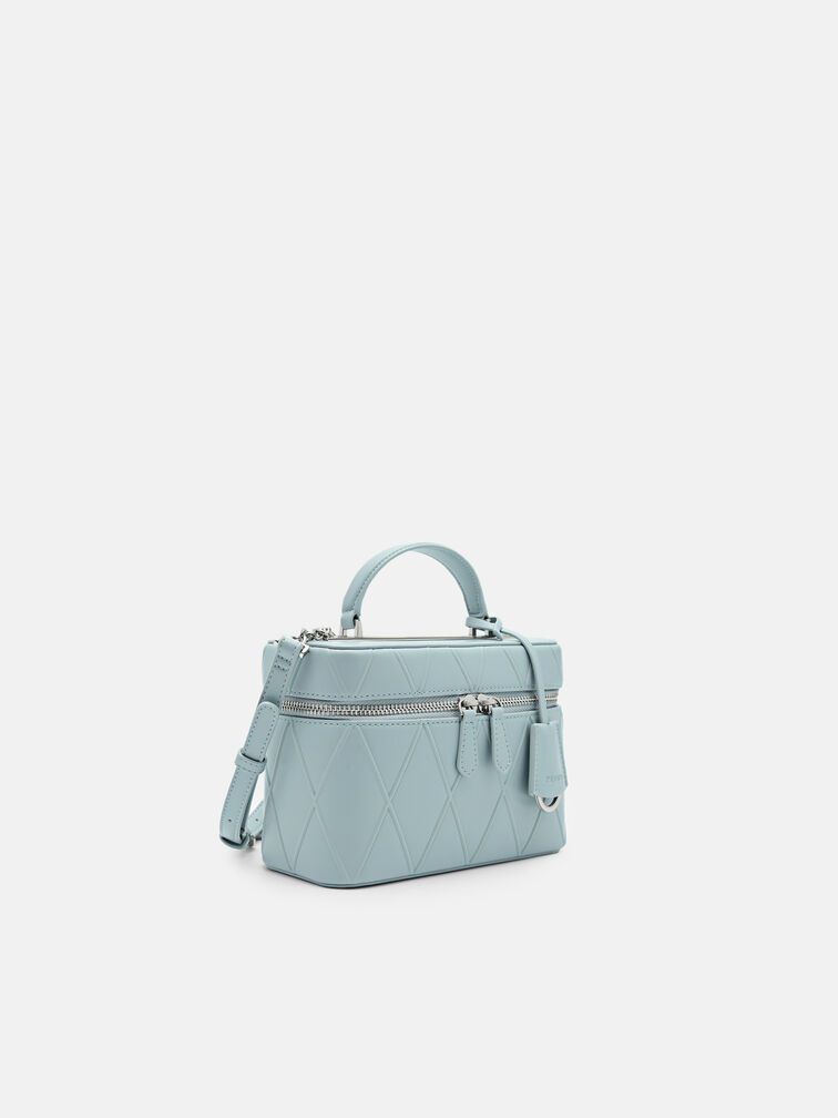 Ari Boxy Shoulder Bag, Light Blue