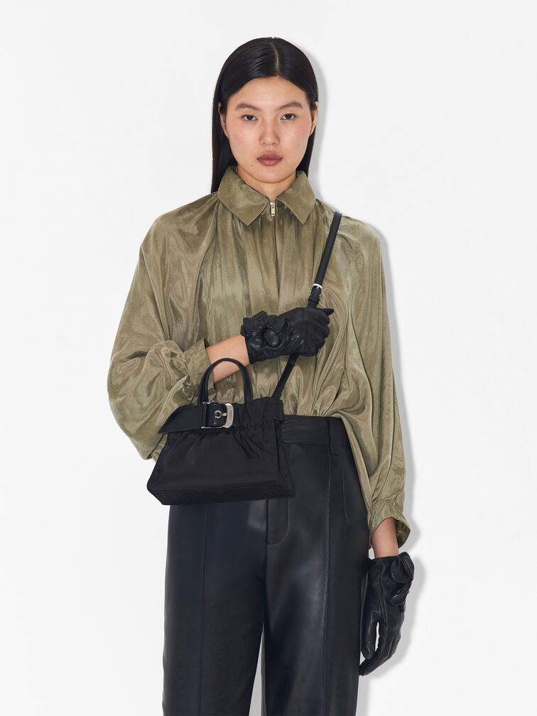 Helix Handbag, Black