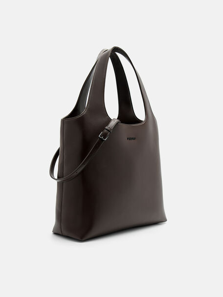 Avery Tote Bag, Dark Brown