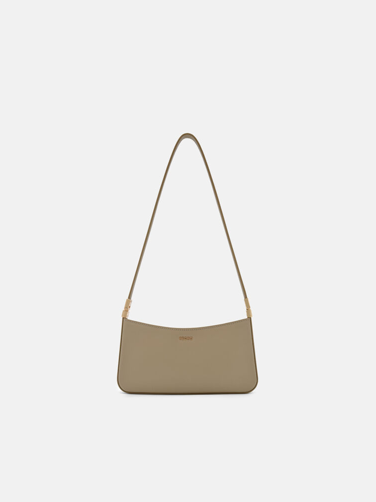 Jatte Leather Pouch, Olive