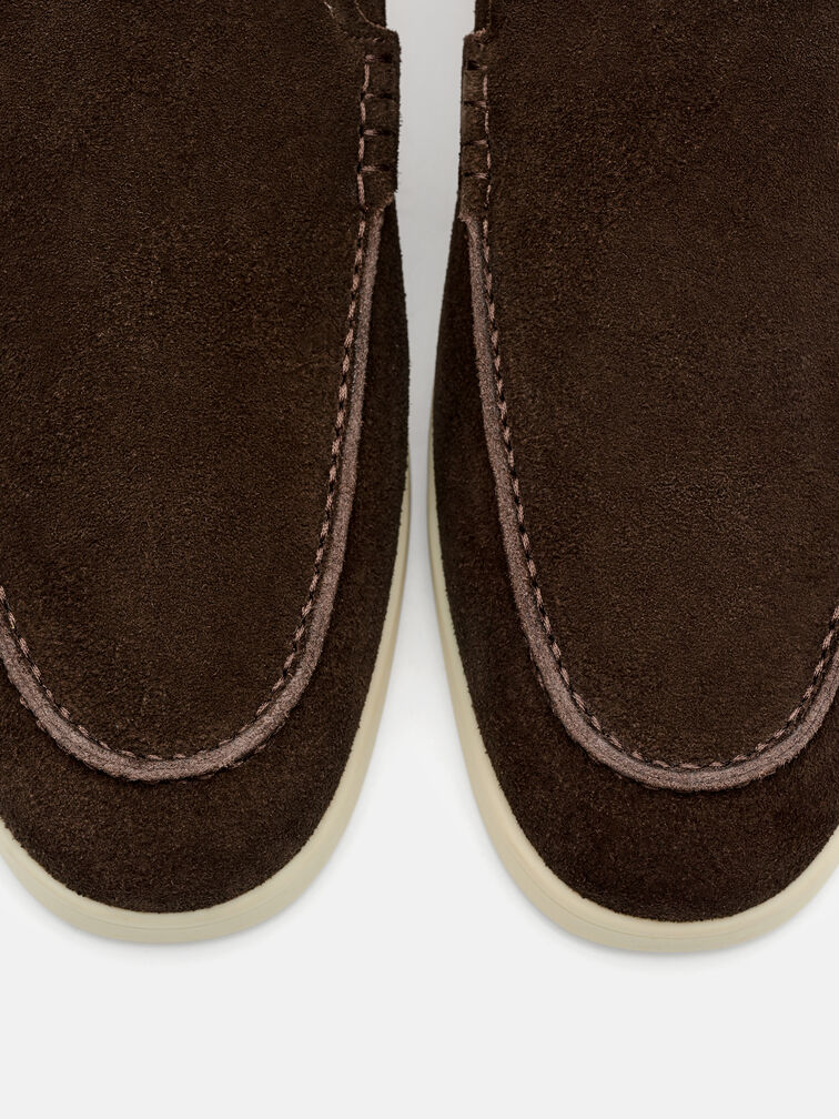 Roam Leather Loafers, Dark Brown
