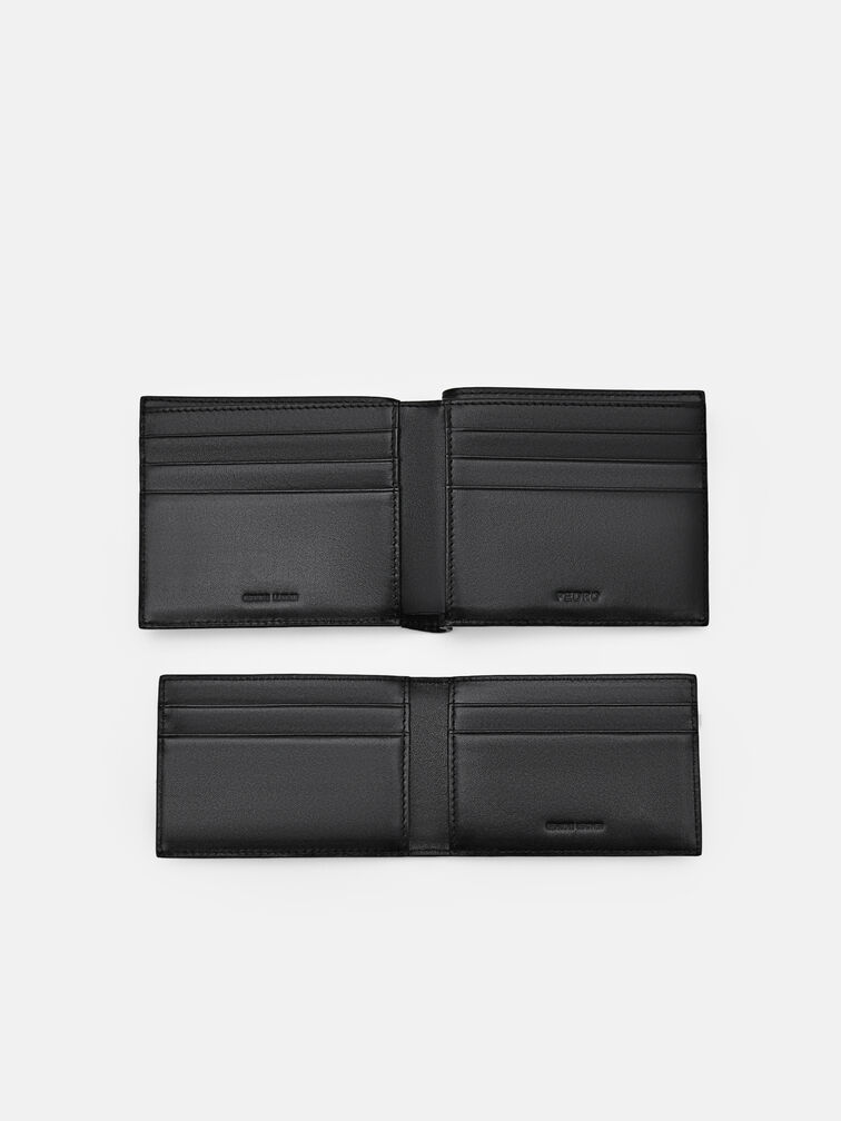 Oliver Leather Bi-Fold Wallet with Insert, Black