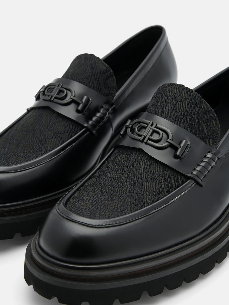 Leather Loafers, Black
