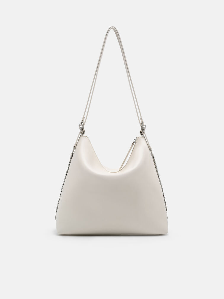 Slouchy Two-Way Carry Backpack, Chalk