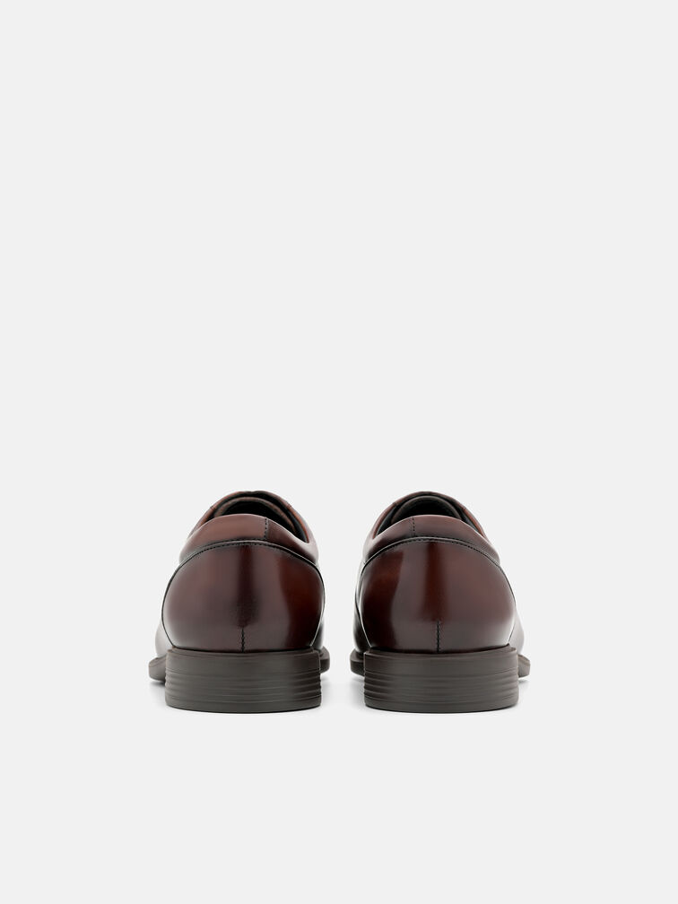 Altitude Lightweight Leather Derby Shoes, Brown Burnish
