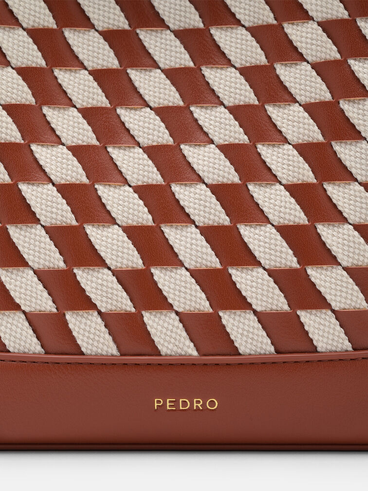 Loli Woven Bucket Bag, Multi Weave