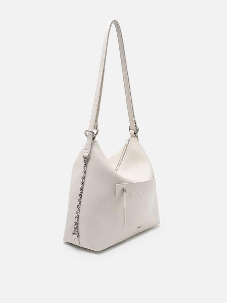 Slouchy Two-Way Carry Backpack, Chalk