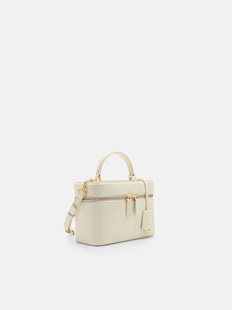 Ari Boxy Shoulder Bag, Chalk