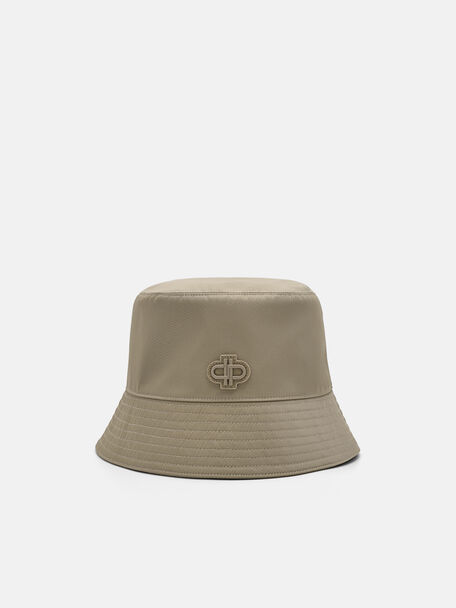 Nylon Bucket Hat, Taupe
