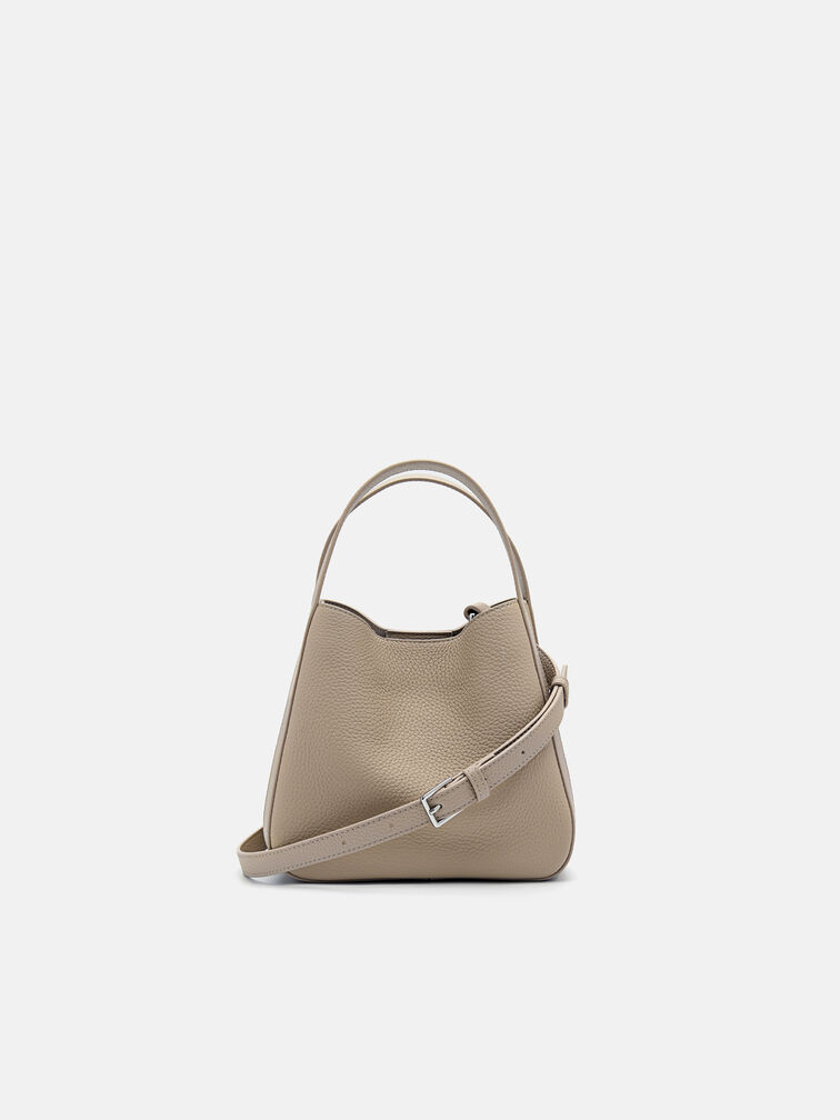 Dana Bucket Bag, Taupe