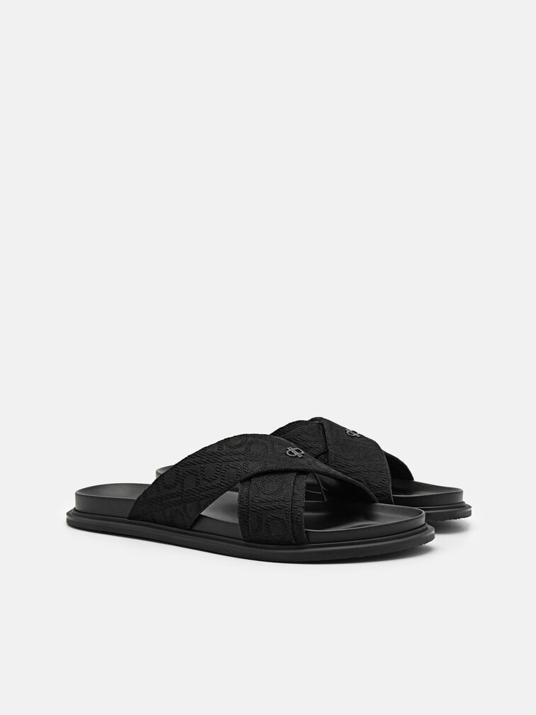 Cross Sandals, Black2