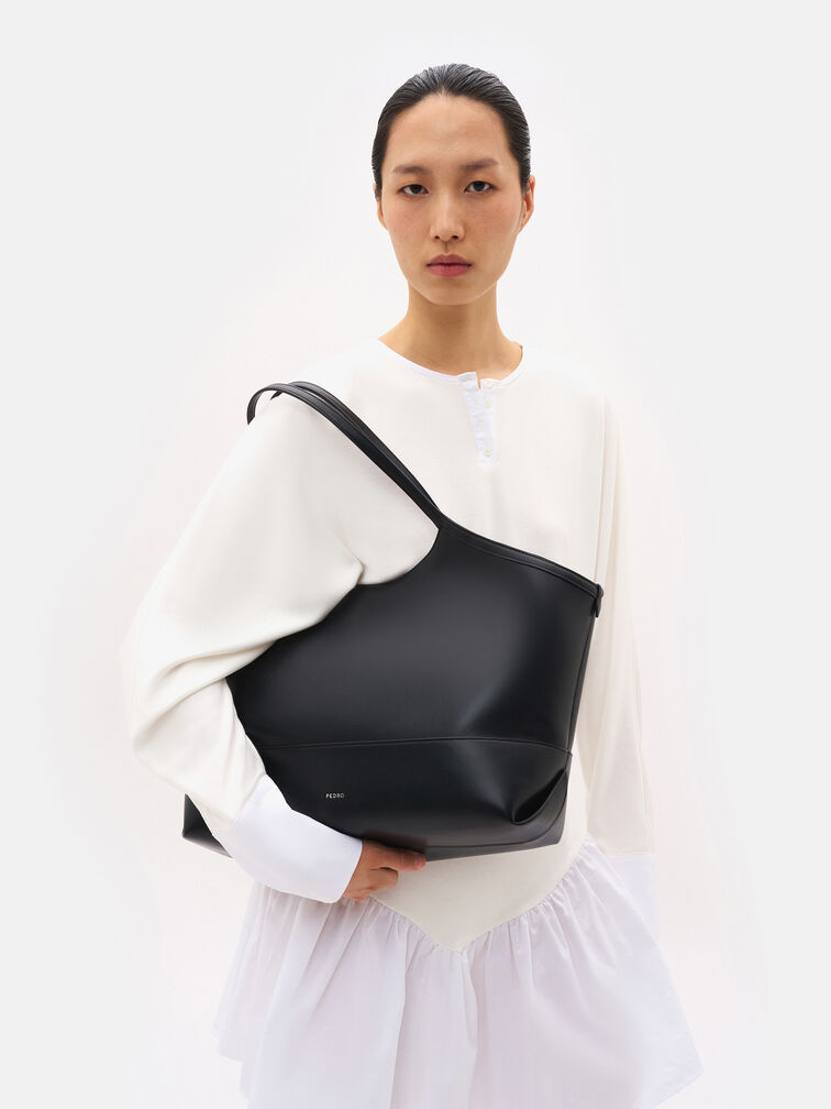 Melka Oversized Tote Bag, Black