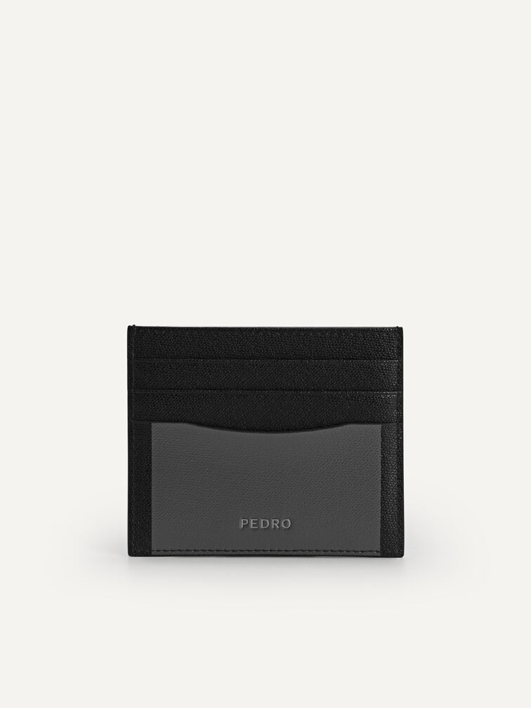 Full-Grain Leather Cardholder, Black