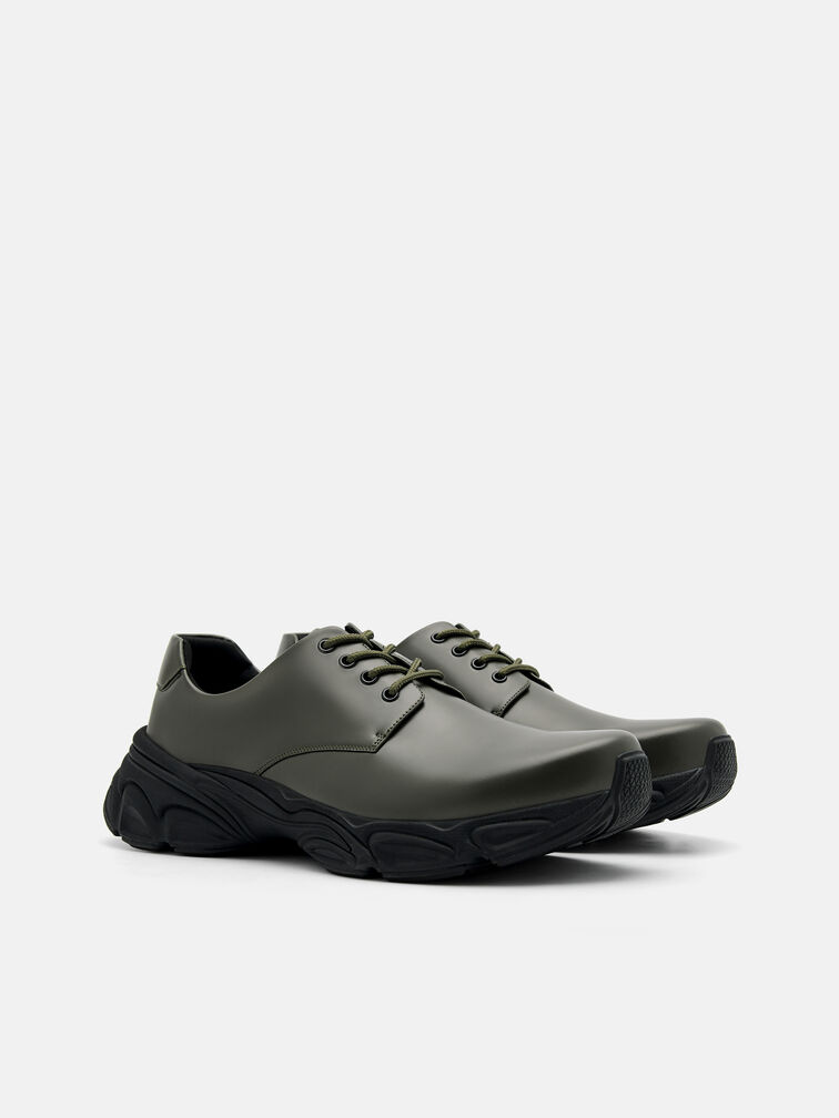 Cyclone Derby Shoes, Military Green