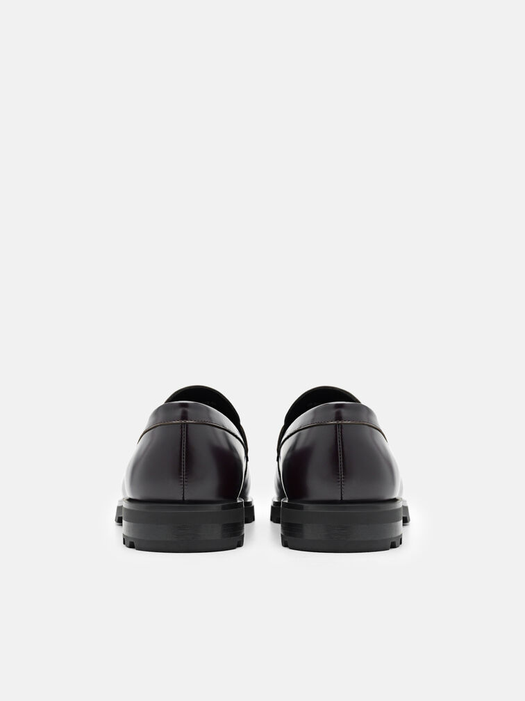 Renly Leather Loafers, Mahogany