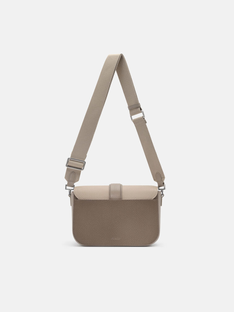 Tex Leather Crossbody Bag, Multi Tumble