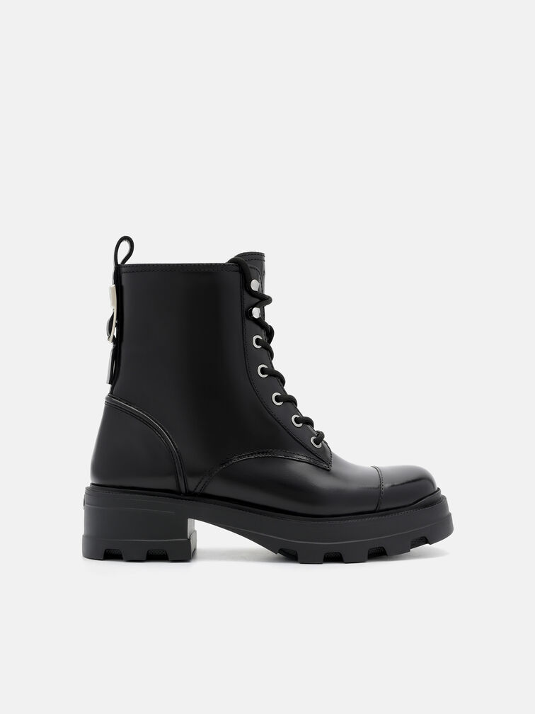 Leather Boots, Black