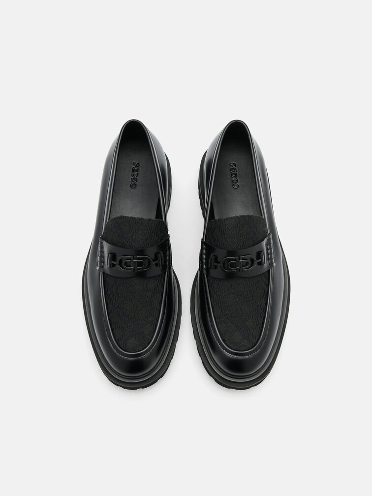 Leather Loafers, Black