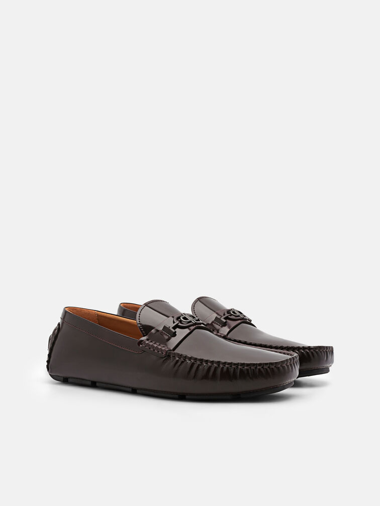 PEDRO Icon Leather Driving Shoes, Mahogany