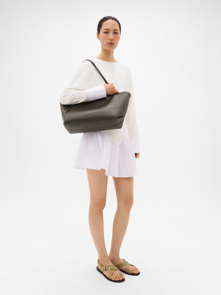 Melka Oversized Tote Bag, Olive