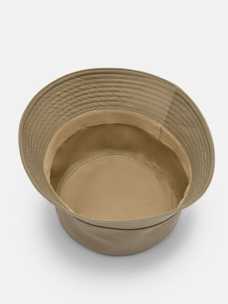 Nylon Bucket Hat, Taupe