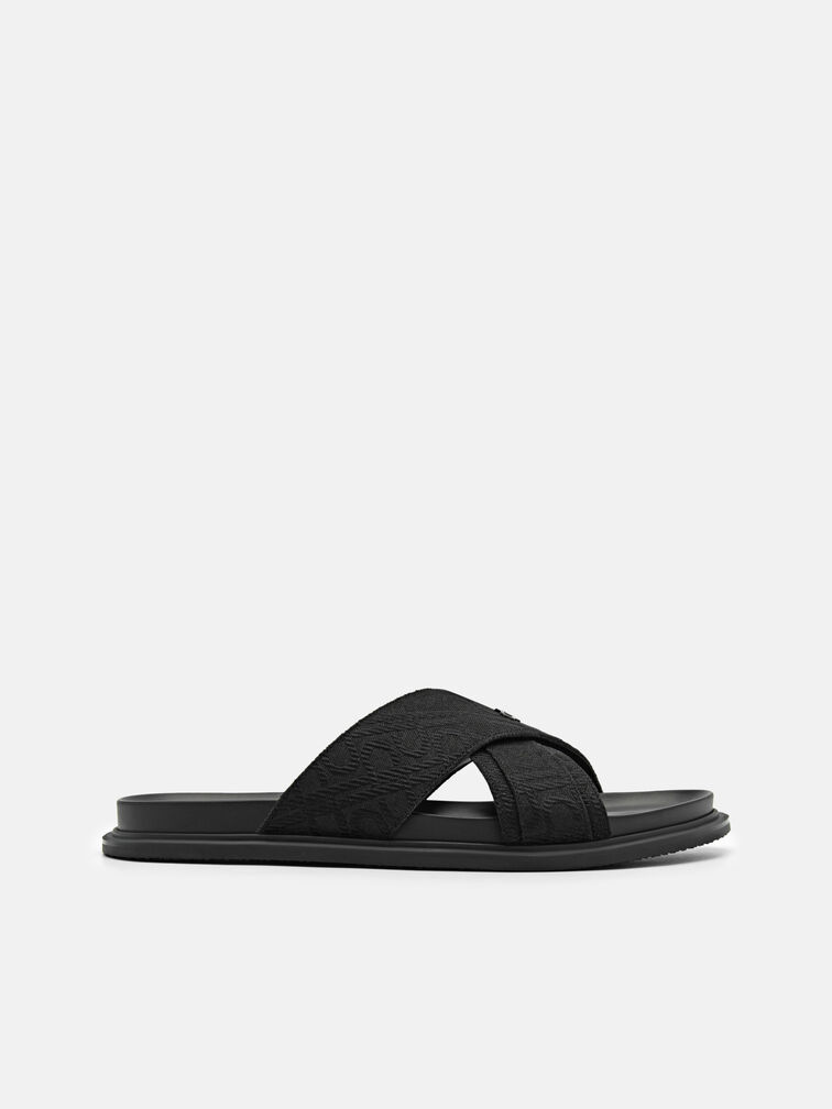 Cross Sandals, Black2